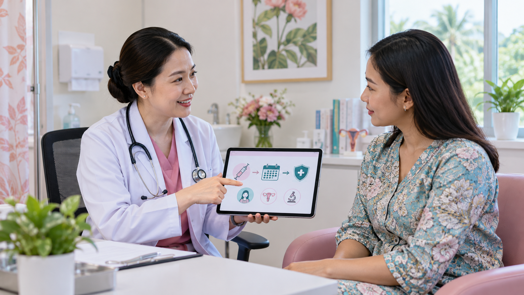ปรึกษา Pap smear และ HPV test หลังฉีดวัคซีน HPV