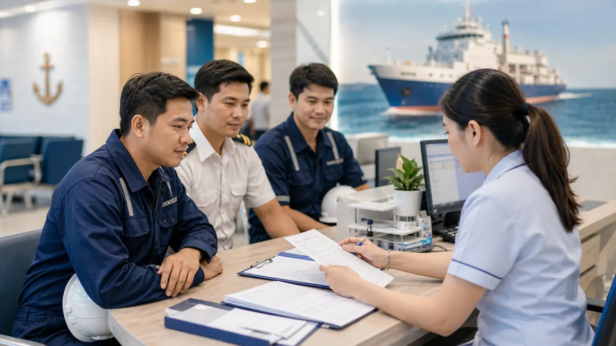 เตรียมเอกสารตรวจสุขภาพคนประจำเรือ